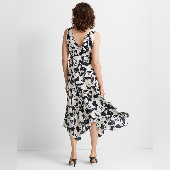 NWT Club Monaco Silk Faux Wrap Tank Dress - Picture 3 of 7